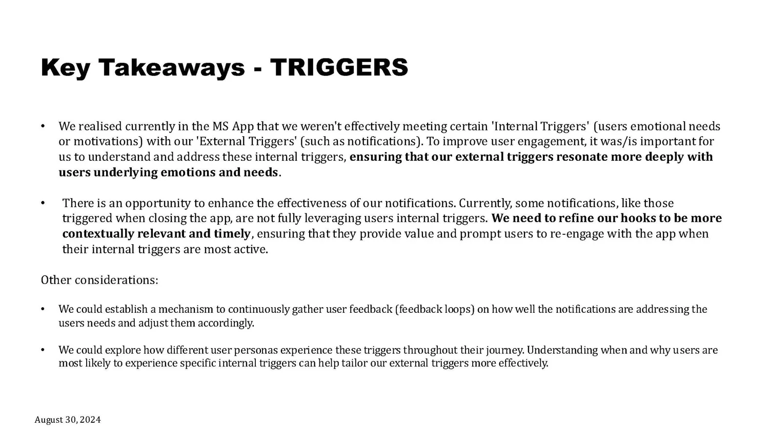Hooked workshop summary, slide 12 of 18