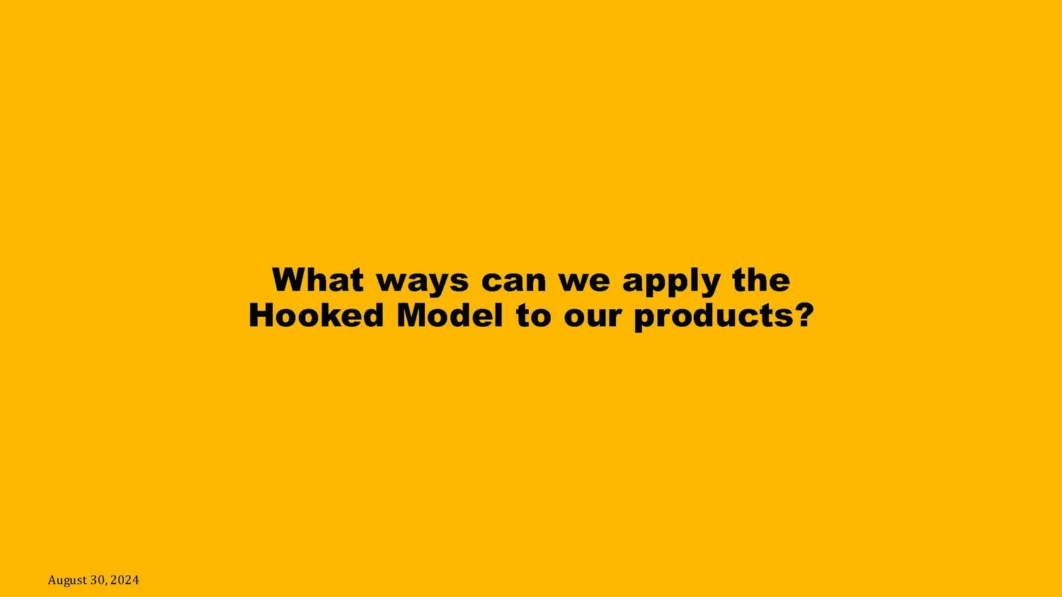 Hooked workshop summary, slide 8 of 18
