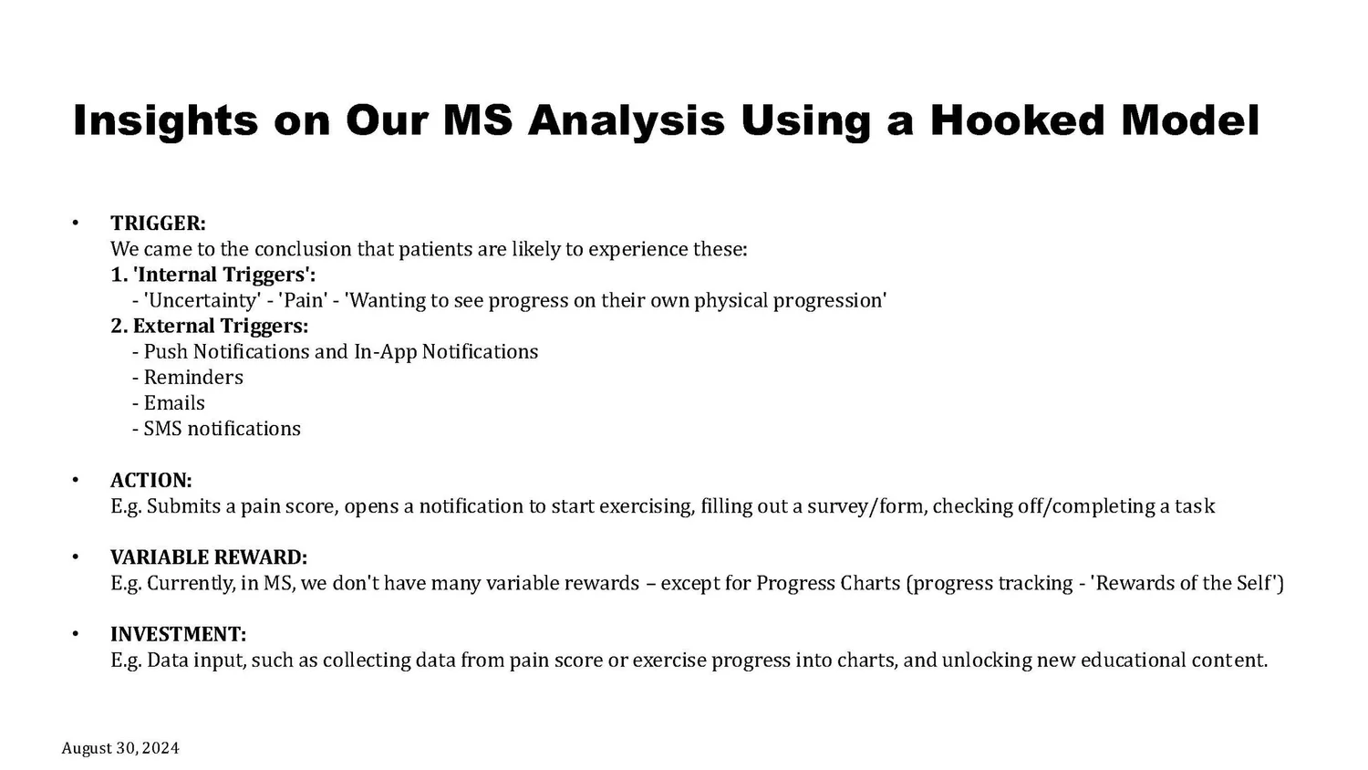 Hooked workshop summary, slide 7 of 18